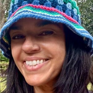 Vibrant Multicolor Crochet Bucket Hat